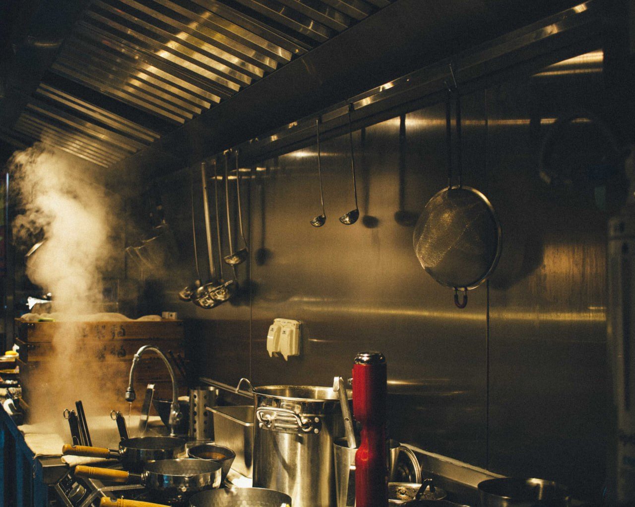 The Umai Sushi kitchen during service in Nanaimo